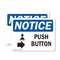 Signmission Push Button (Right Arrow), 14 in W x Rectangle, Plastic OS-2PACK-NS-P-1014-L-17923 - alternate 1